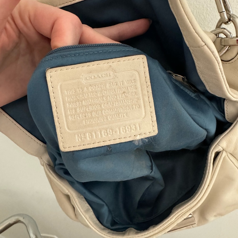 Coach Kristin convertible cream leather shoulder bag - Picture 8 of 11